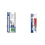 Product 1: 10 unidades STAEDTLER 528 55 - Goma, 10 unidades + Mars Micro - Portaminas (Incluye Tubo de Minas 0.5 mm HB), Color Azul