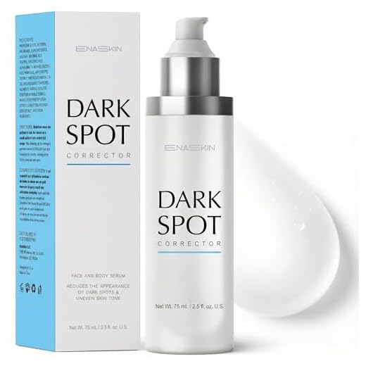 EnaSkin Professional Dark Spot Remover for Face and Body, Perfecting Dark Spot Corrector Serum Treatment, Melasma, Freckle, Sun Spot, Hyperpigmentation, Blemish Spot, Brown Spots for Men&Women, Advanced Formula with Safe Ingredients 4-Butylresorcinol, Kojic Acid and Salicylic Acid (50 ML)