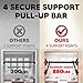 Pull Up Bar/Chin up bar Upper Body Workout Bar, Super load-bearing: Dual Security Locking, Two-way Support Fitness Strength Training Equipment