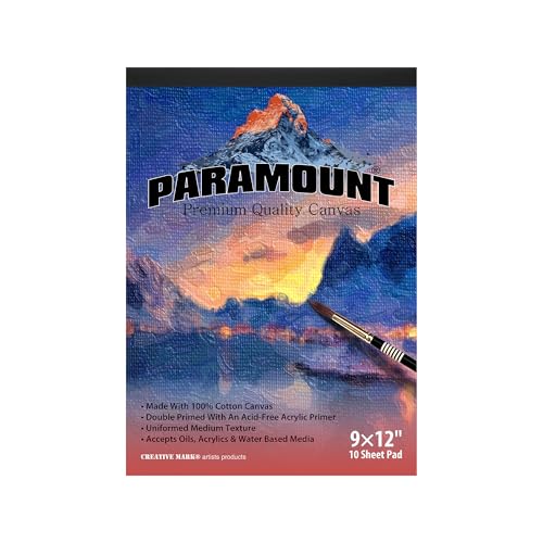Paramount Universal Primed Premium Cotton Canvas Pads - White - 9