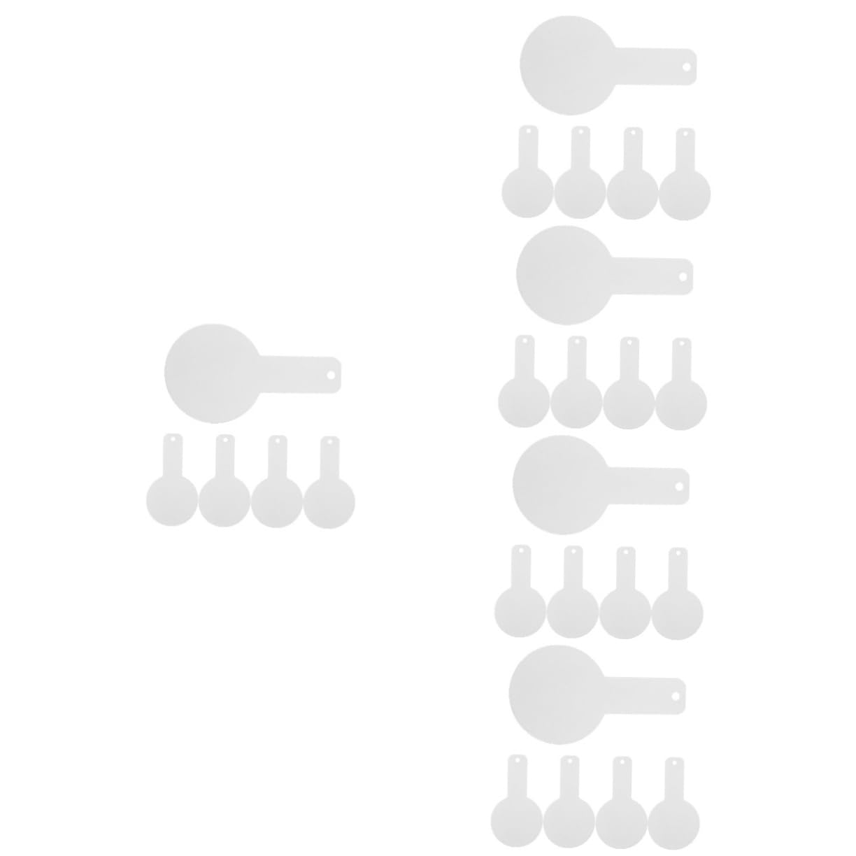 ifundom 5sets Small Iron Archery Training Targets Game Training Hanging Targets Thicken Material for Shooting Practice 5pcs*5