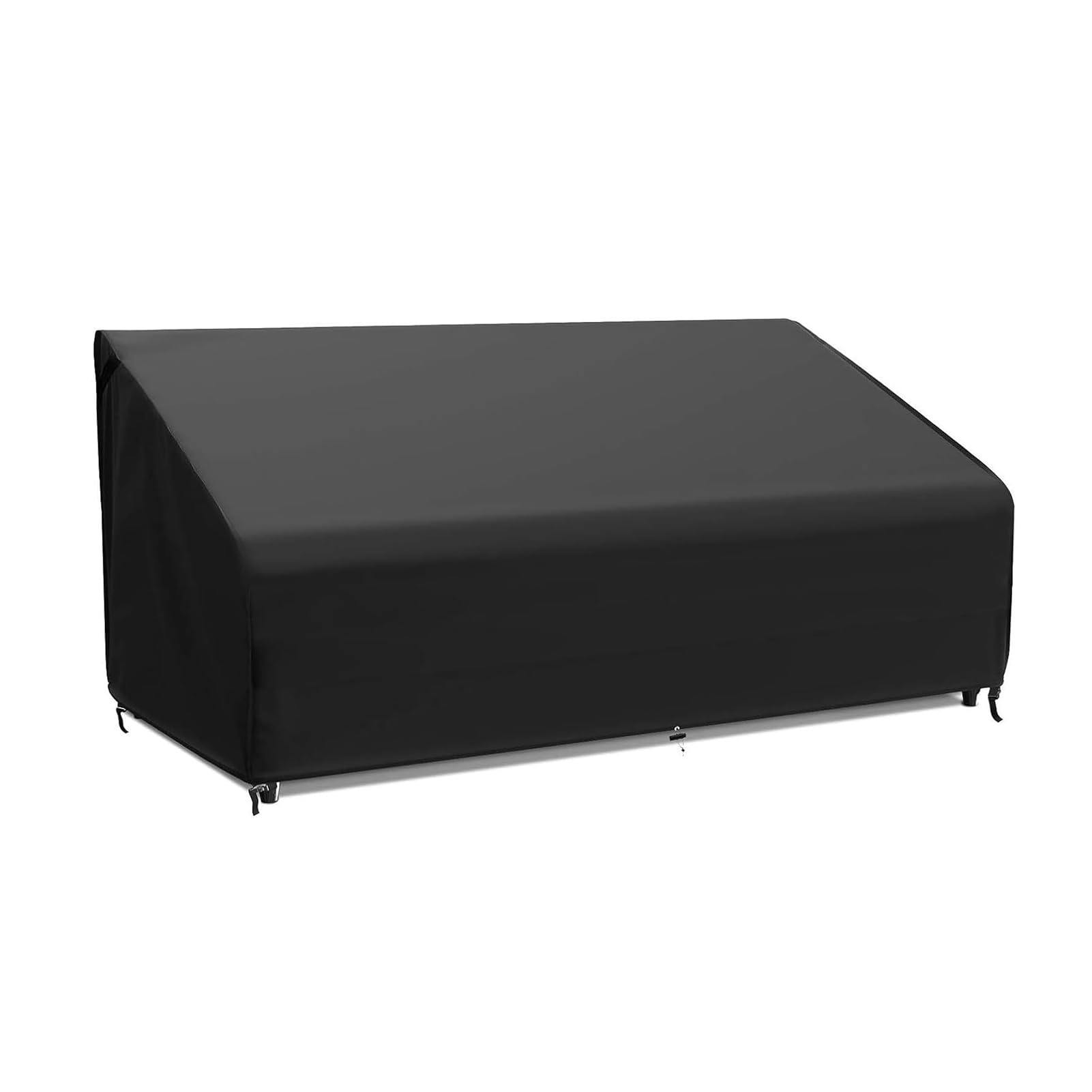 Ycdzsw Black Garden Furniture Covers, 420D Oxford Heavy Duty Outdoor Chair Cover With Air Vents, Garden Chair Covers, Windproof, Anti-Uv, For Outdoor Furniture (,134 × 66 × 89 Cm)