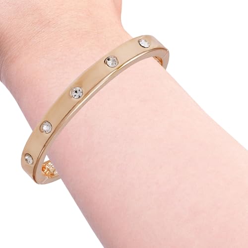 Guess Narrow Hinge with Crystal Bangle Bracelet3