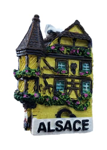3D Alsacia Francia - Imán para nevera, recuerdo de viaje, nevera magnética Cover