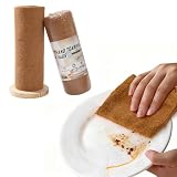 【YECCNA】マイクロファイバークロス 洗って繰り返し使える 超吸水性 60枚 25cm×25cm 業務用タオル 水拭き 窓拭き キッチン 掃除 台拭き雑巾 車 20枚*3個セット (60, ブラウン 60枚)