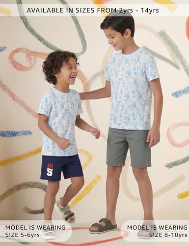 Image of Amazon Brand - Symbol Boy's Marble Regular Fit T-Shirt