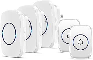 Wireless Doorbell, FullHouse Waterproof Door Bell Kit, Distinguish Front and Rear Doors, Over