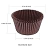 Bake Choice 200pcs Standard Brown cupcake liners for baking,food-grade cupcake wrappers, grease-proof parchment muffin liners for Christmas decorations #1
