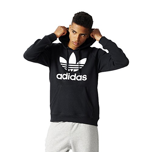 adidas Originals Men's Trefoil-Hoodie, Black, XX-Large