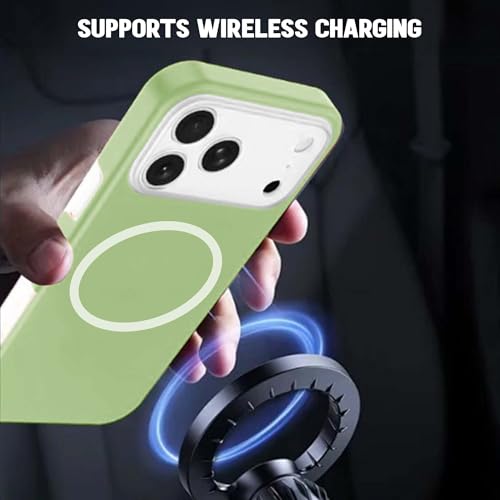 Image of Kratos Soft Silicone Case Cover Compatible with iPhone 17 Pro Max - Everyday Comfort Protection, Wireless Magnetic Charging Case with Raised Edge Camera & Screen Protection, Shock-Resistant Design