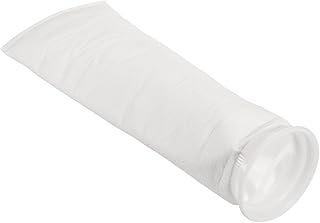 Calcetines de filtro de anillo de 4 pulgadas, 1 micra, bolsas de malla, cesta de skimmer de piscina, color blanco