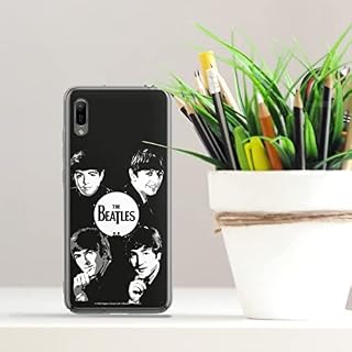 Coque Compatible avec Huawei Y6 (2019) Étui Housse The Beatles Logo Black & White - Les Beatles, Paul McCartney, John Lennon, RIngo Starr, George Harrison Coque Compatible avec Huawei Y6 (2019) Étui Housse The Beatles Logo Black & White – Image 5