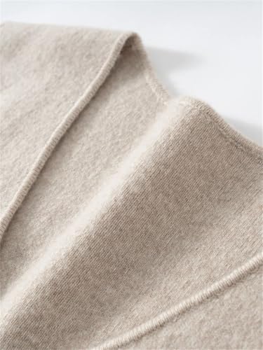 Women Waistcoat Top Cashmere Cardigan Sweater Sleeveless V-Neck Office Soft Vest3