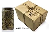  Pack 6 unidades Pepinillos Pequeños 300/400 Sabor Anchoa - Envase PET 1200 g Peso neto unidad