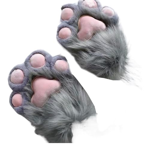 Gants de patte de chat en peluche pour vos sorties hivernales en famille