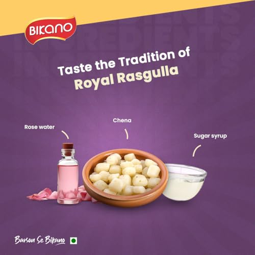 Image of Bikano Royal Rasgulla | Authentic Indian Sweet dish | Pack of 5 kg | Perfect for festivities| Traditional sweet| Delicious delicacy