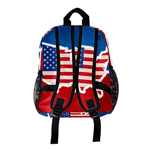 Sac à dos rigolo imprimé géographie rétro 30,5 cm - Cartable mixte petit format multicolore