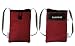Produktbild Tainada Crossbody Smartphone-Tasche, stoßfeste Cross-Body Schulter-Geldbörse, Reise-Handy Geldbörse Tasche für iPhone Xs Max, XR, Xs, 8 Plus, Samsung S10, S9+, Google Pixel 3 XL (Weinrot)