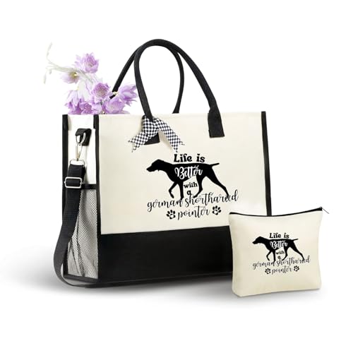 Bolsa tote de lienzo para amantes de perros miniatura 1