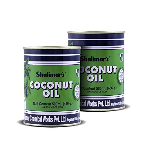Image of SHALIMARS Pure Coconut Oil Tin 500Ml (Pack Of 2)
