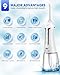 Water Dental Flosser, Portable Oral Irrigator with 300ML Water Tank, IPX7 Waterproof, Rechargeable, 4 Modes for Deep Teeth Cleaning, Travel-Friendly