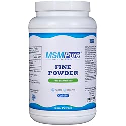 KALA HEALTH MSMPure Fast Dissolving Fine MSM Powder Crystals – US-Made MSM for Joint Health, Skin Appearance, and Hair & Nail Support – 5 lb, Organic Sulfur