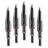 Archery Field Points,Various OD,100/125/150/200 Grains,Easy Pull Various, Stainless Steel Screw in A