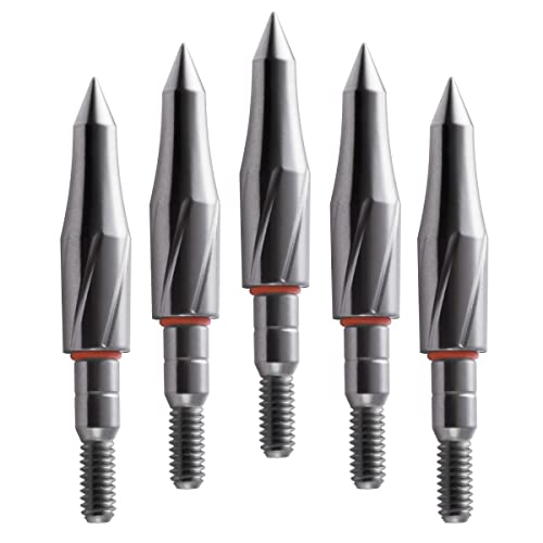 Archery Field Points,Various Od,100/125/150/200 Grains,Easy Pull Various, Stainless Steel Screw In Archery Field Tips(1 Dozen 12 Pcs) (19/64″ Combo Shape, 150Grains) #TOP12