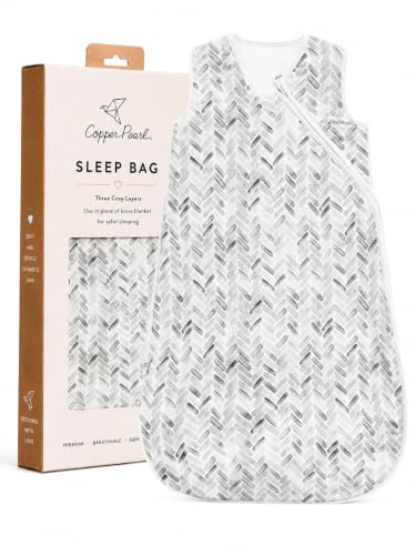 Copper Pearl Baby Sleep Sack, Alta - Wearable Blanket for 0-6 Months, Sleeveless Sleep Sack for Baby Boy or Girl