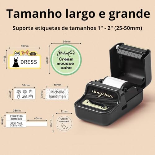Impressora de Etiquetas Térmica NIlMBOT B21 Bluetooth Compatível iOS Android