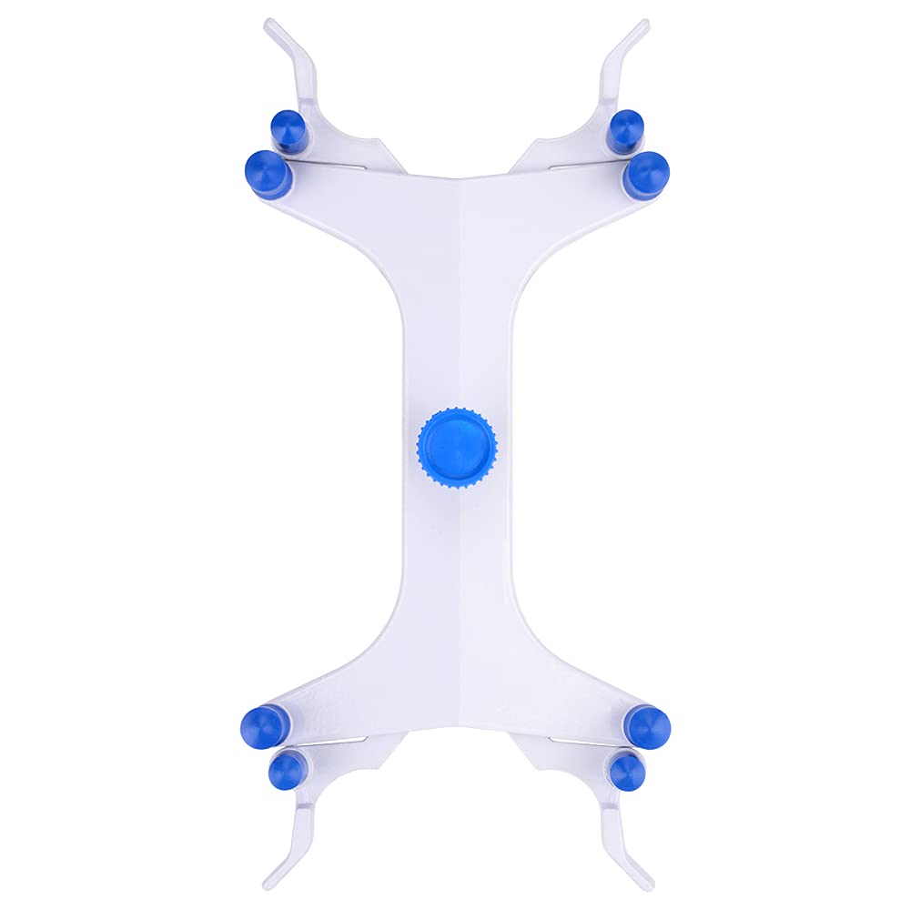 Labasics Doppio Morsetto per Buretta in Alluminio, Regolabile Morsetti per Buretta a Forma di Farfalla Accessorio da Laboratorio, Aluminum Double Burette Clamp per Laboratorio