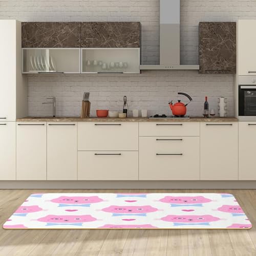 Alfombrilla de cocina de gatos antideslizante para evitar caídas y manchas 3
