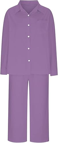 Vista 3 de Trajes de 2 piezas de lino y algodón para mujer, trajes de trabajo de negocios elegantes de verano, ropa urbana con botones y pantalones