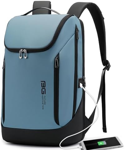 BANGE Backpack Business Smart Backpack Waterproof fit 15.6 Inch Laptop Backpack with USB Charging Port,Travel Durable Backpack