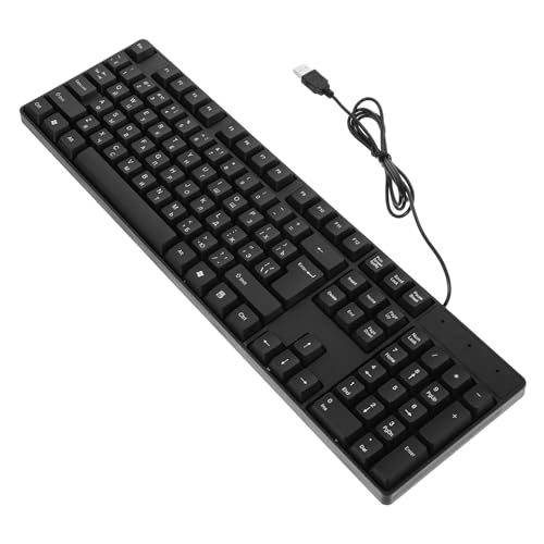 Holibanna Clavier USB Filaire Russe Complet avec Pavillon Numérique pour Bureau Accessoire Ordinateur Et Plug-and-Play