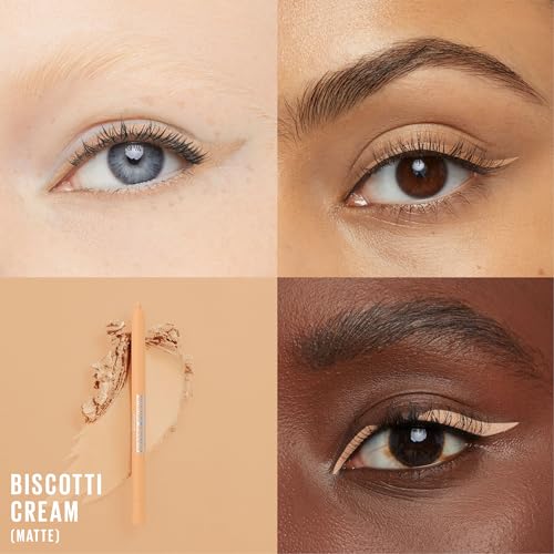 Image of Maybelline Tattoo Studio Sharpenable Gel Pencil Waterproof Eyeliner, Long-Lasting Eyeliner With Smooth Gel Pigments For Up To 36HR Wear, Biscotti Cream, 1 Count