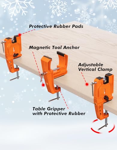 WAVECUER Ski Snowboard Vise Clamp Set