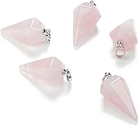 Vista 11 de Adabele Colgante de piedra semipreciosa natural de 0.98 pulgadas (0.984 in), cuentas sueltas para curación de joyas de chakras de cristal Obsidiana