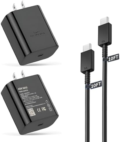 Z Flip Super Fast Charger Type C,45W USB C Wall Charger Fast Char...