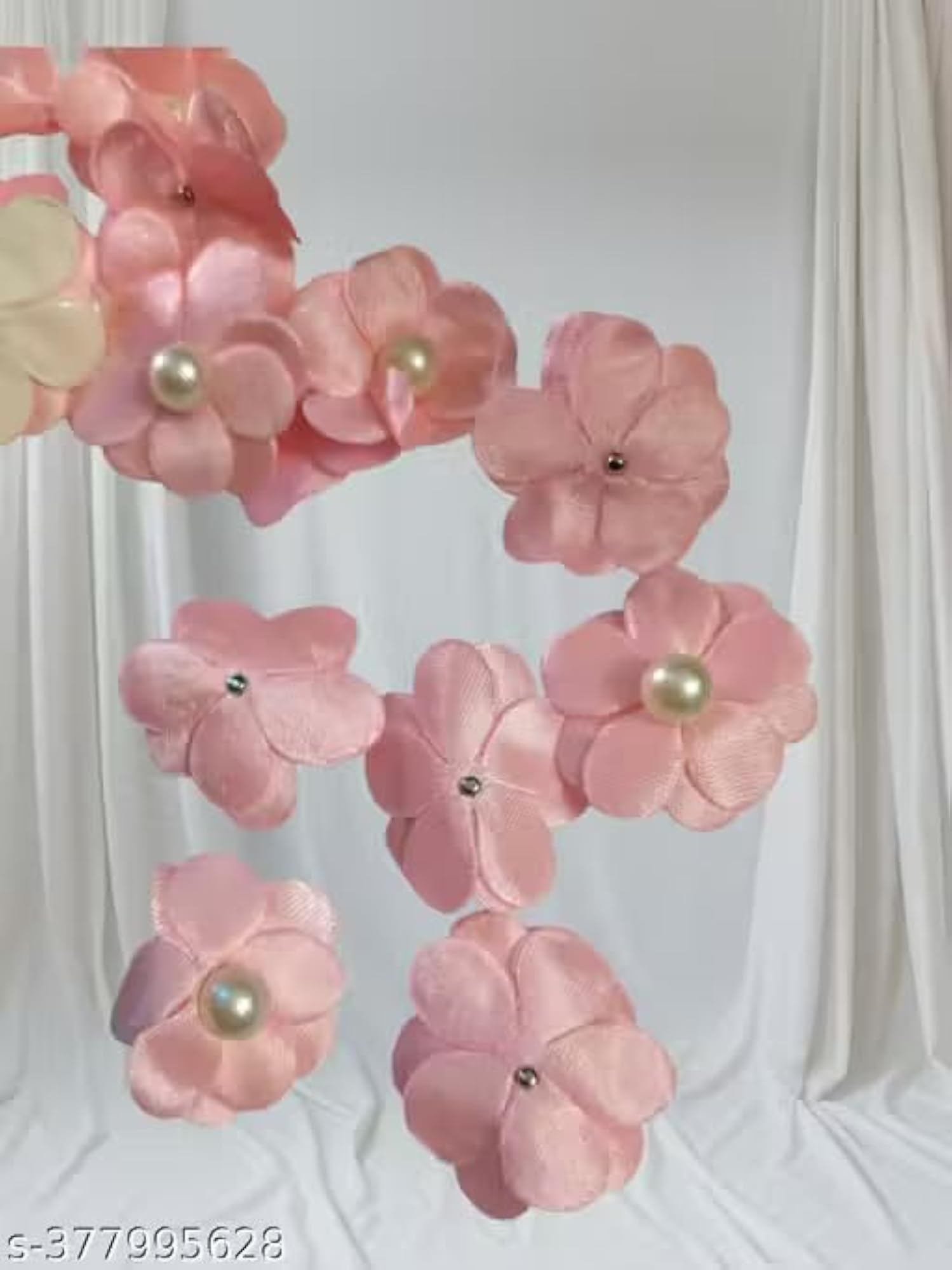 Artificial Flower Heads, Multi-Coloured, Pack of 50