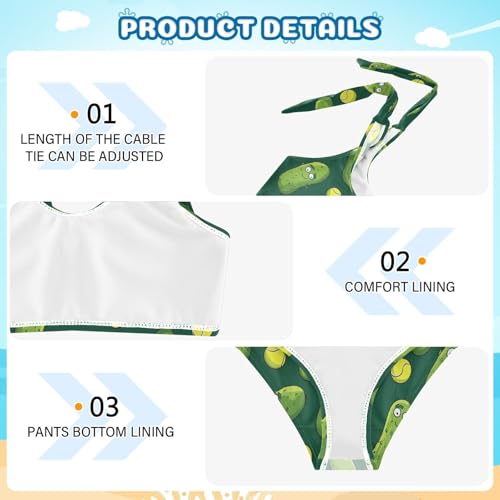 Image of Boccsty Summer Girls Swimsuits Kids Bikini Sets 2 Pcs Bathing Suit for 3T-12T