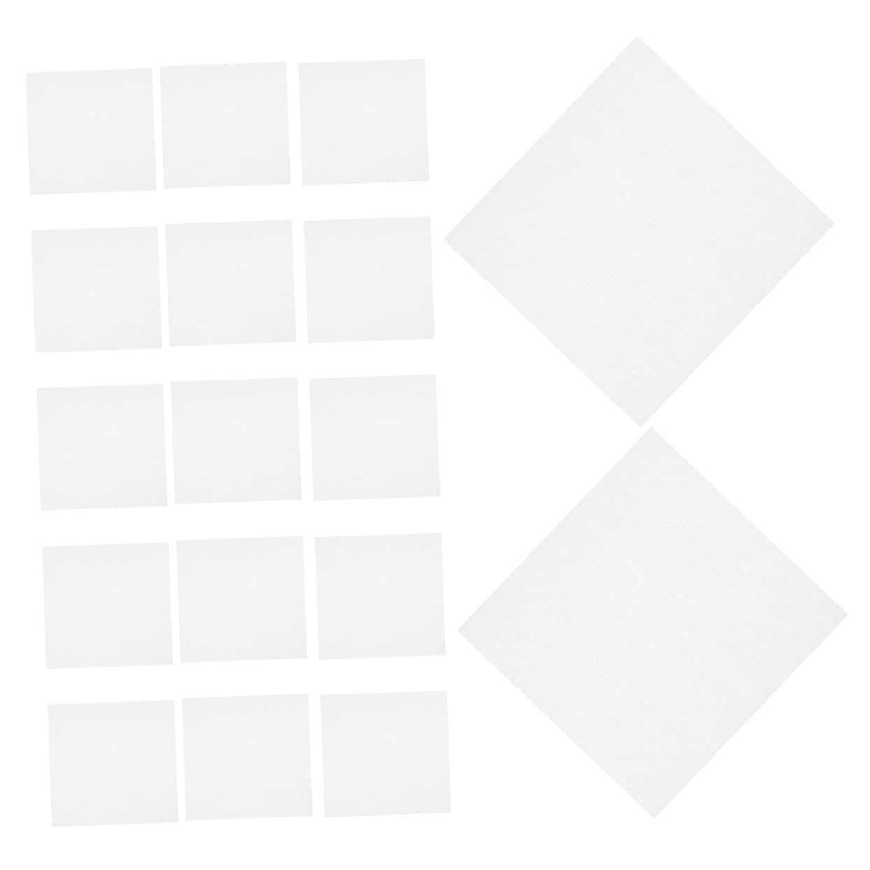 Alipis 3 Sätze Staubfreie Papiertücher Hygiene Wischen Fussel Gläser Linsenwischtücher Kleine Reinigungstücher Brillenputztücher Reinigungstücher in Großpackung Vlies Weiß 1200 Stück * 3