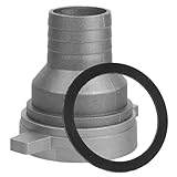 Potente rendimiento: este adaptador para bomba de agua proporciona potencia, lo que lo hace ideal para riego agrícola y tareas de drenaje de emergencia. incluye conector para manguera ranurada y llave para tubos de gasolina