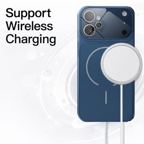 Image of Converter Case for iPhone 12 | Premium Protective Mag-Safe Cover | iPhone 17 Pro / iPhone17 Pro Max Series Style Design | in-Built Camera Guard | Wireless Charging Compatible (Blue)