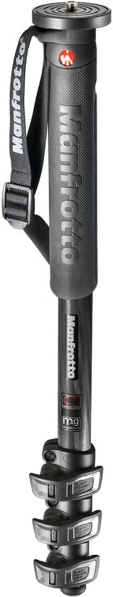 Manfrotto XPRO Carbon Fiber 4-Section Monopod (MPMXPROC4US) Black