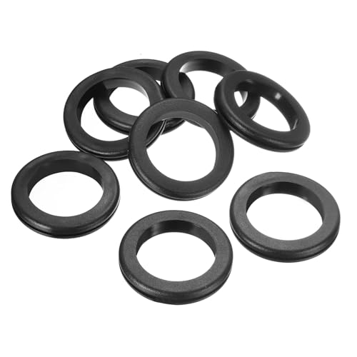 Œillet en caoutchouc souple noir 50 x 60 mm isolant anti-coupure lot de 8