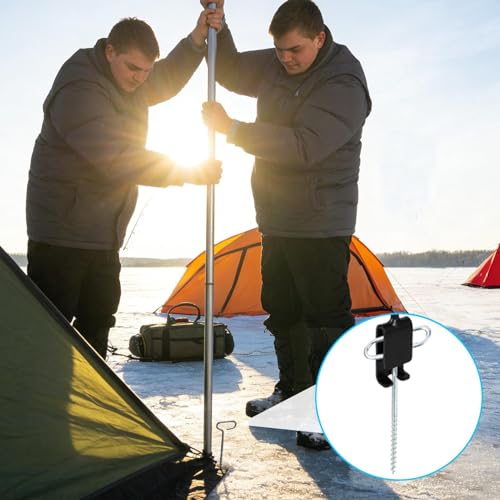 Clavos de refugio sobre hielo estables usando piqueta universal metal 3