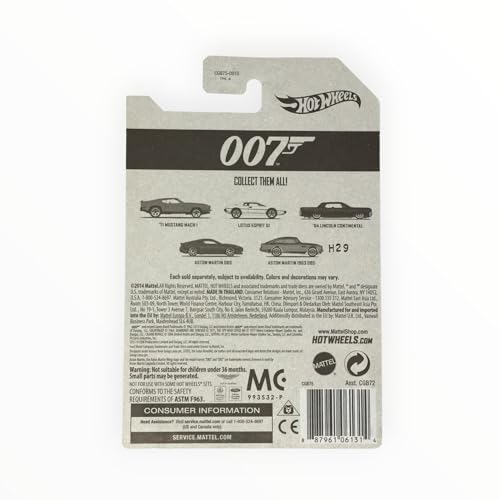 Hot Wheels 2015 James Bond 007 Goldfinger '64 Lincoln Continental miniatura 2