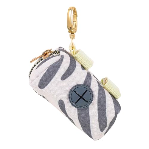 Poo Bags Abaodam Wear-resistant Poop Bag Dispenser Lightweight Dog Waste Holder with Hanging Hook for Leashes Harnesses Backpacks Portable Pet Supply for Walking Running Hiking