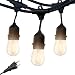 Brightech Ambience Pro - Waterproof LED Outdoor String Lights - Hanging 1W Vintage Edison Bulbs - 24 Ft Commercial Grade Patio Lights Create Bistro Ambience On Your Porch
